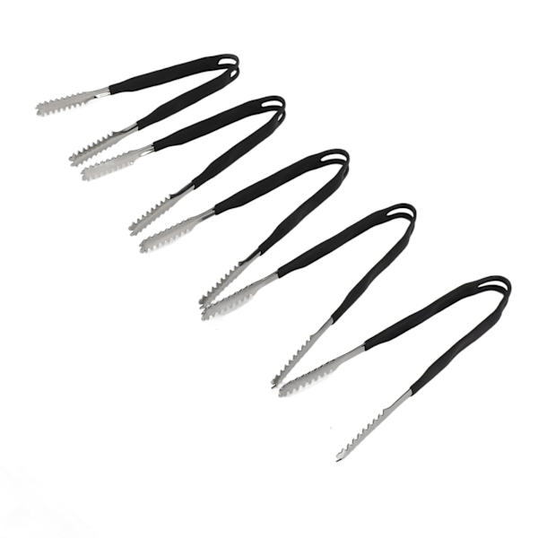 5 st rostfria kökstänger Non Stick matlagning grillning matpincett Anti Slip Grip Mini pincett 22,8 cm / 9,0 tum