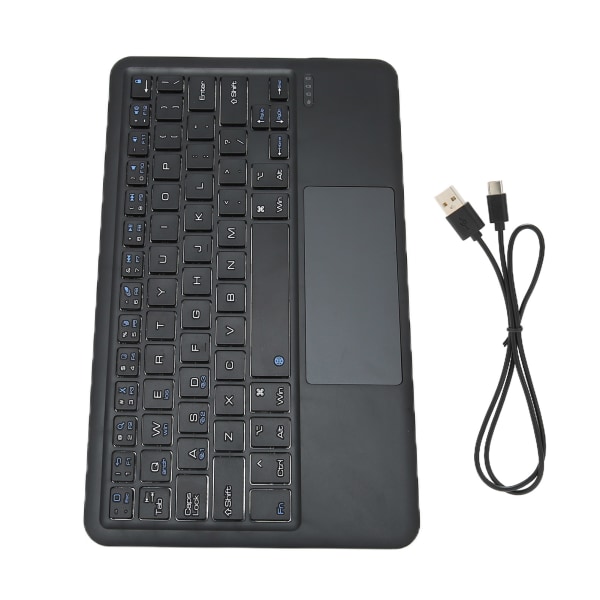 Trådløst tastatur Multi Touch Sensitive Operation Lille bærbart genopladeligt tastatur til IOS TabletBlack