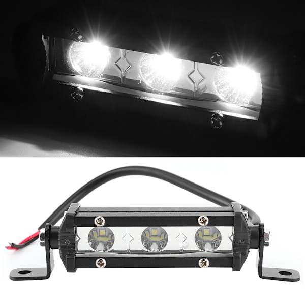 4 tommer 9W 3LED 6000K Arbejdslysstang Spotlampe til SUV Båd Offroad Lastbil ATV