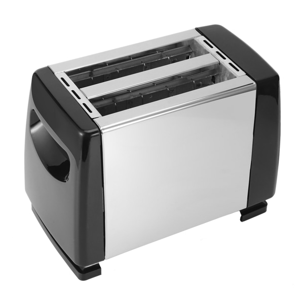 650-850W 2 Skive Brødristere 6 Gir Frokostmaskin EU Plugg 220‑240V Svart
