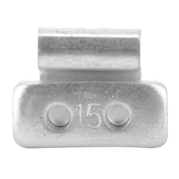 15g 0,53oz 100 st P-formade hjulbalansvikter i aluminiumlegering, klämma på, motvikt för stålfälgar