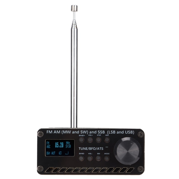 Bärbar radiomottagare fullbandsskanner FM AM (MW SW) SSB (LSB USB) Handhållen inspelare Si4732