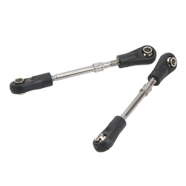 2 stk RC Servo Pull Rod RC Servo Vevstång for ZD Racing 10421 1/10 RC Bil Svart Sølv