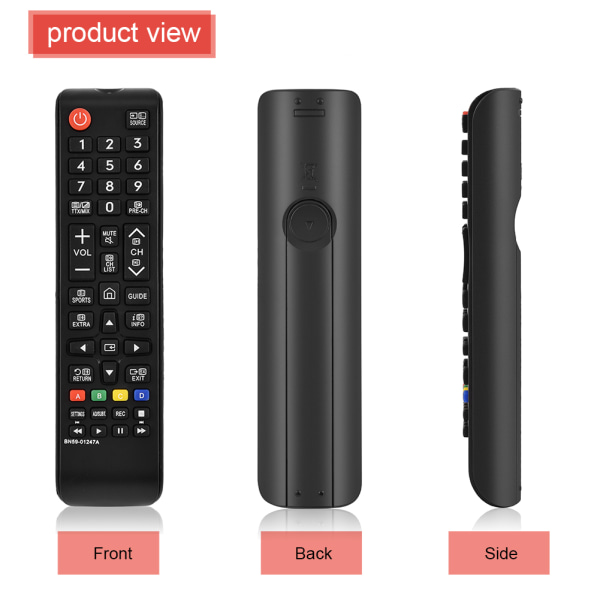 Erstatningsfjernkontroll for Samsung TV UE65KU6070 UE65KU6079 UE65KU6400