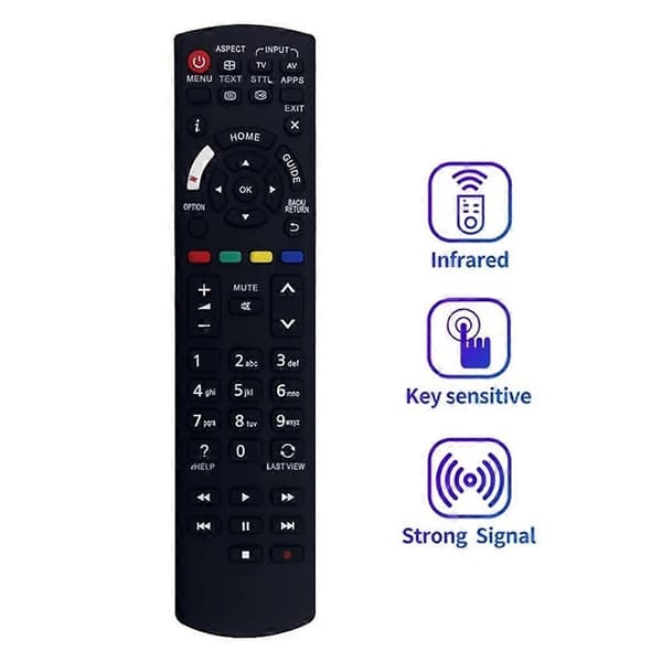 Typ A N2QAYB001109 Remote Control Replacement For Panasonic TV Battery Powered Universal TV Remote