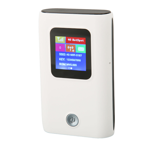 Kannettava WiFi-tukiasema, tukee 10 laitetta, 300 Mbps, 6000 mAh, värillinen näyttö, 4G LTE taskukokoinen WiFi-reititin SIM-korttipaikalla