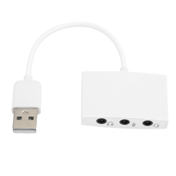 USB-lydkort Sterk kompatibilitet Oppnå bedre lydkvalitet Eksternt stereolydkort for bærbar PC
