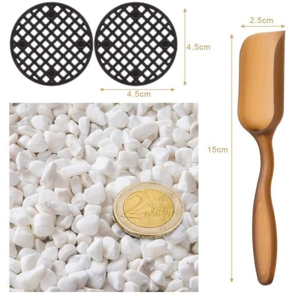 Puutarhasora - Kukkaruukku - Valkoinen - Pyöreä - Sisältää tarvikkeet - 460g 154
