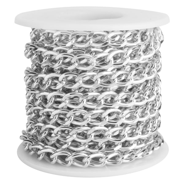 Aluminiumskæde snoede led med spolearmbånd Halskæde Smykkefremstilling DIY-tilbehør