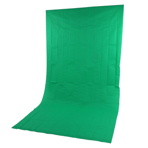 Dobbeltsidig 1,6x3M fotografibakgrunnsklut Nonwoven studiofotobakgrunn (grønn)