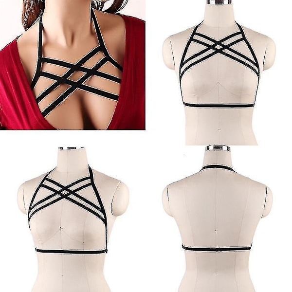 Gothic Style Body Harness Crop Top S0028