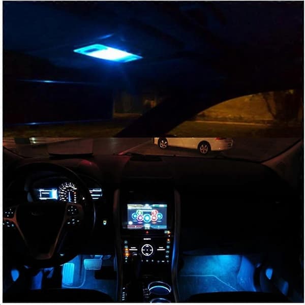 10 stk Isblå 31mm Festlige LED-billamper 2835SMD