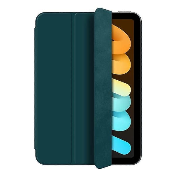 Etui til iPad mini (2024) Magnetisk fastgørelse PU Læder Tri-fold Stativ Stødsikker Beskyttelse - Grøn