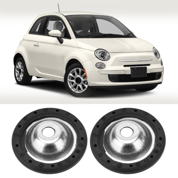 2 stk Støtdemper demper monteringsplate 51707691 Passer til Fiat 500