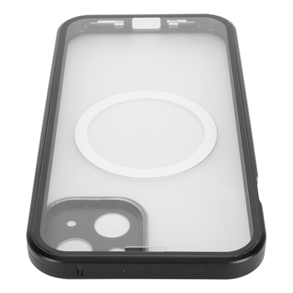 Fodral för iPhone 13 Metall Magnetisk Absorption Stötsäker Skyddande Telefonfodral med Kameralinsskydd Blå
