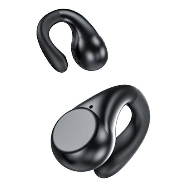 Øre-klips Bluetooth-ørepropper HiFi-lyd Åpne øre Trådløse øretelefoner med strømvisning for sport Løping Svart