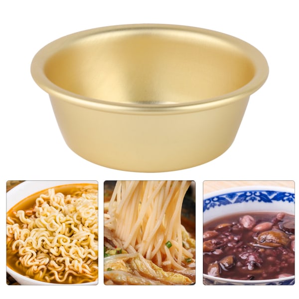 Koreansk Ramen Nudel Gryde Koreansk Gul Aluminium Gryde Instant Nudler Gryde (Risvinsskål)