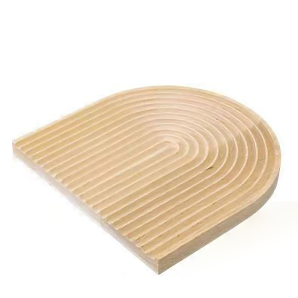 Bøk Tretallerken Tykkelse Miljøvennlig Tretallerken Serveringsbrett for Sushi Brød Fruktkake Buet (23x23x2cm/9.1x9.1x0.8in)