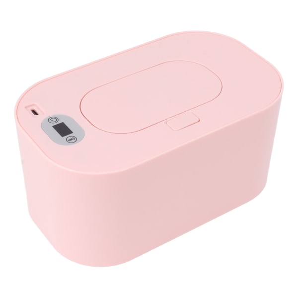 Baby Wipe Warmer USB Konstant Temperatur Bärbar Wipe Värmare Temperatur Justering Varm Hållare Dispenser 5V Rosa