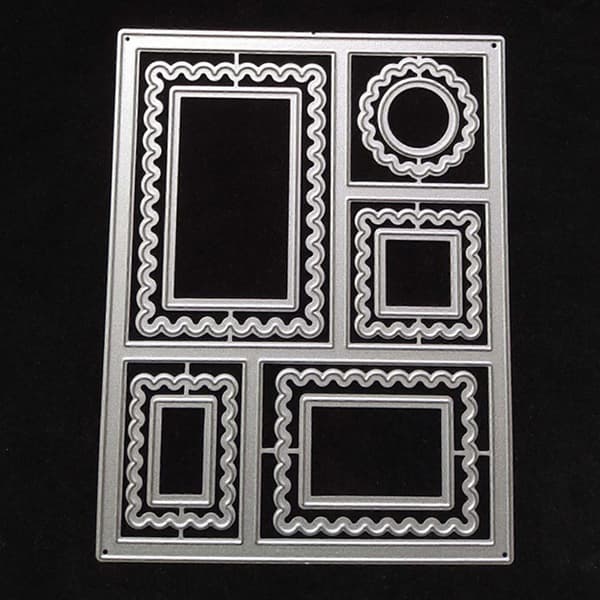 Ramme metallstanser karbonstål kantkuttestanser for kort DIY scrapbooking