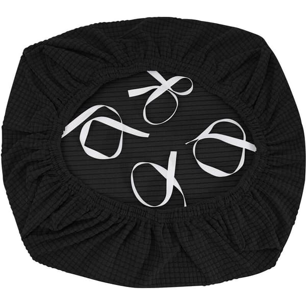 Irrotettava tuolinpäällinen (4 mustaa)
