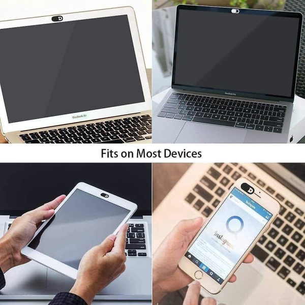 Webcam Cover Slider til Echo Spot Smartphones Tablets Macbooks Computere - Sæt med 6