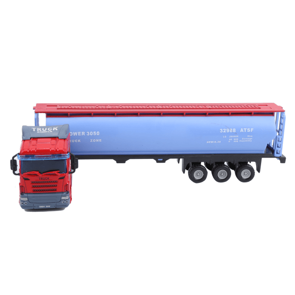 1:43 Engineering Tank Container Truck Modell Leksak PullBack Högsimulerad leksak för barnfordon (röd)