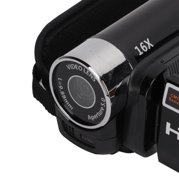 Videokamera Videokamera Full HD 4K 48MP kameraopptaker 270° rotasjon 2,7 tommers fargeskjerm 16X zoom digitale videokameraer