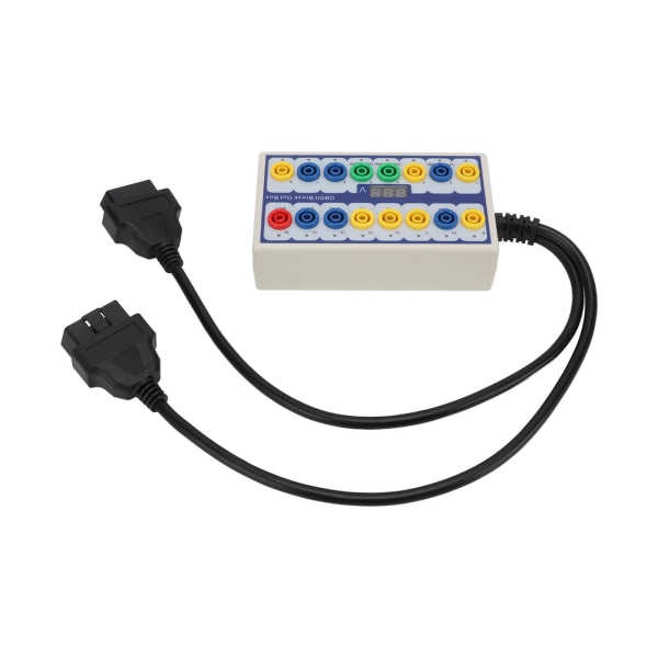 OBDII Breakout Box OBD2-protokolldetektor med diagnoskabel Universal för bil OBD-linjesignalöverföring