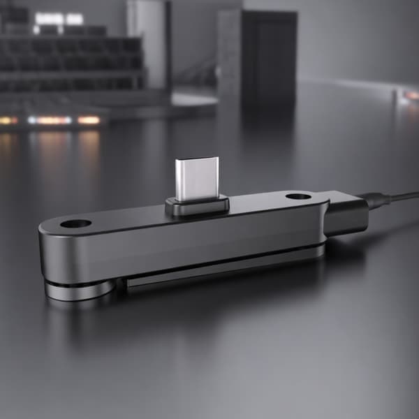 Snabbladdande 240W mobiltelefonhållare Typ C-port Hållbarhet ABS-ram Silver silver silver