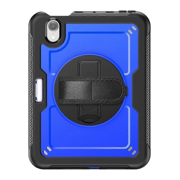 Case with Stand for iPad mini (2024)/(2021) PC TPE Tablet Protection with Hand Strap
