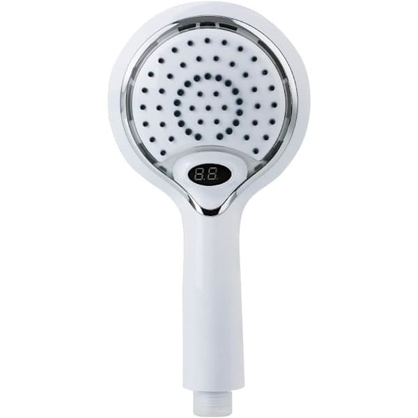 LED dusjhode med temperatursensor, digitalt display, 3 farger, vannkraft
