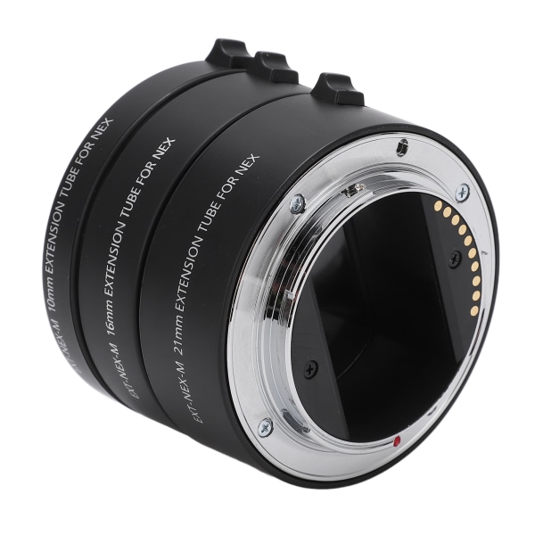 Autofokus Makro Förlängningsrör Adapter Ring 10mm 16mm 21mm för Sony E Mount linser
