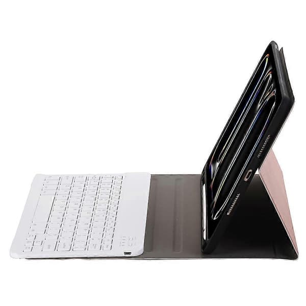 A13B Leather+TPU Tablet Protective Bluetooth Keyboard Case with Pen Holder for iPad Pro 11 (2024)