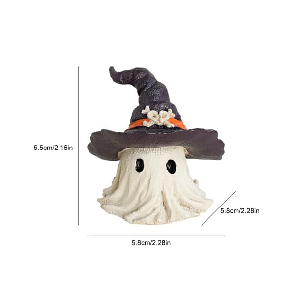 Sæt med spøgelsesfigurer til Halloween, inklusive 2 søde Halloween-dekorationer.