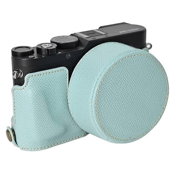 J0i Camera Base for Leica D-Lux 8 with Lens Cap, Shoulder Strap, PU J3B Leather Protective Case - Baby