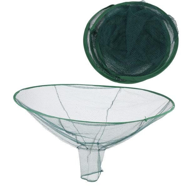 2st cirkulärt dragbart hopfällbart fiskenät 80 cm höghållfast nylon flytande mesh