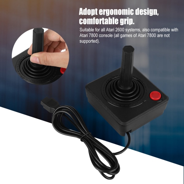 Klassisk retro 3D Analog Joystick-spillkontroller for Atari 2600