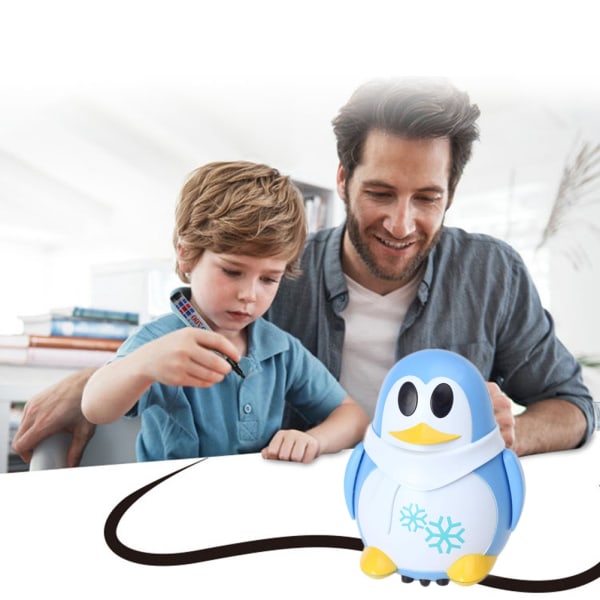 Penguin Induktivt Legetøj Følg Drawn Line Legetøj Sød pingvinmodel