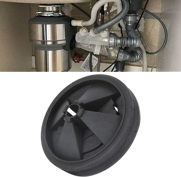 2 st silikonstänkskydd för InSinkErator, OD 87mm, diskbänksavfallspåse