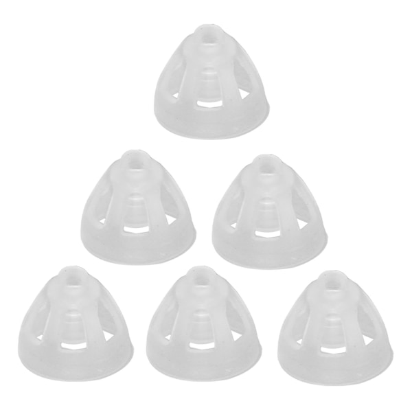 10 stk Ørehøreforstærker kupler gennemsigtigt stykke åbne kupler Bløde silikone erstatnings kupler