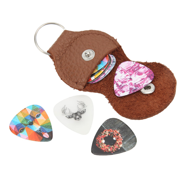 13 st Guitar Picks Medium Celluloid Guitar Plectrums med Ask Instrumenttillbehör Färg