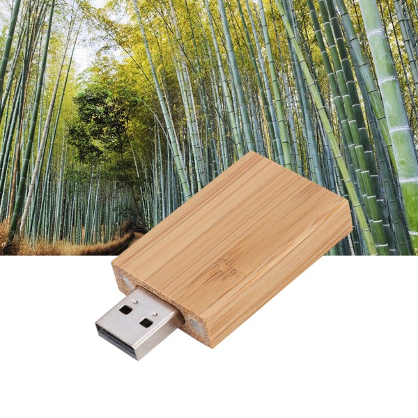 Trä långformade flashminnen Lagring USB 2.0 U Disk Memory Stick (16G)