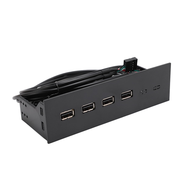 USB Frontpanel Hub 5,25 tommer 4 porter Høyhastighets Stabil Plug and Play Optisk Stasjon Frontpanel for Desktop Motherboard