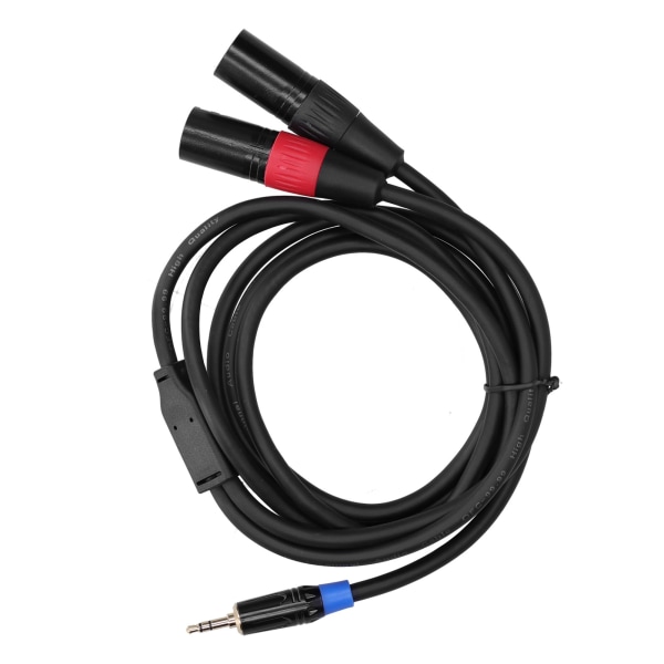 3,5 mm Stereo Hane till Dual 2 XLR Hane Plug Connector Audio Converter Adapter Kabel sladd 1,8M