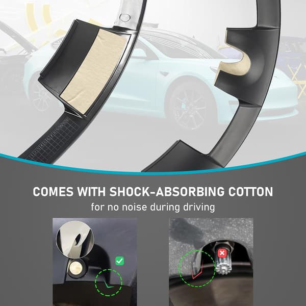 Wheel Protector Compatible with Tesla Model Y, 20 inch ABS Hubcap, 4 Pcs Rim Protector Car Cover for Model Y 20 inch