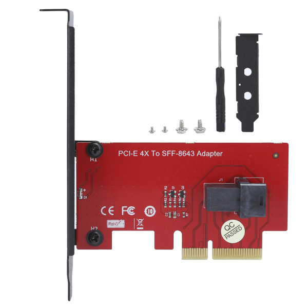 SFF-8643 til PCI-E 4X Adapterkort Konverter med 1 Mini-SAS HD 36Pin Hun Konnektor