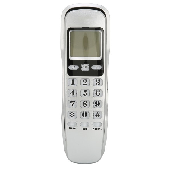 KXT888CID Fasta väggtelefoner Fast telefon med sladd med LCD-skärm för hemmakontorshotell (silver)