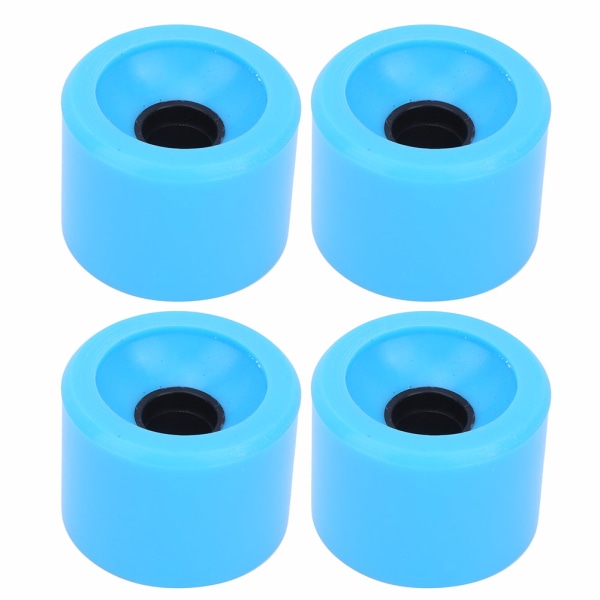4 st/set Skateboard Hög Elastisk Färgglad PU Hjul Tillbehör för De Flesta Skateboards Blå