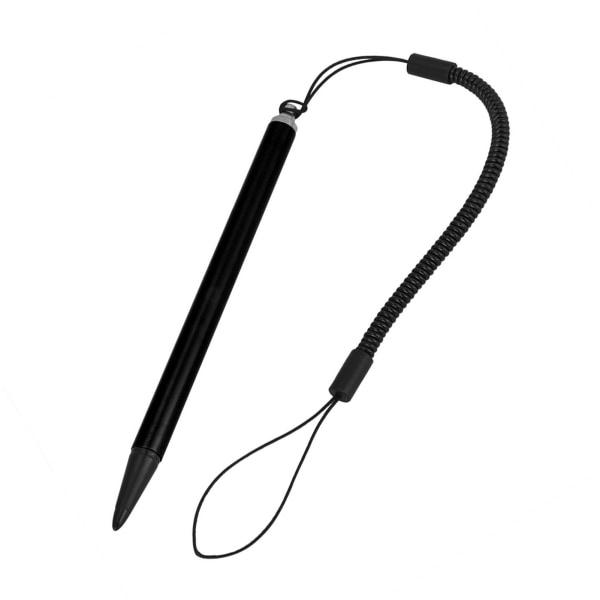 Skjermberøringsmalingspenne Resistiv Stylus med fjærtau for POS PDA Navigator (svart)